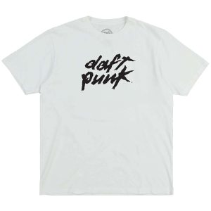 Daft Punk White Daft Punk Logo Tee cvh2d0.jpg