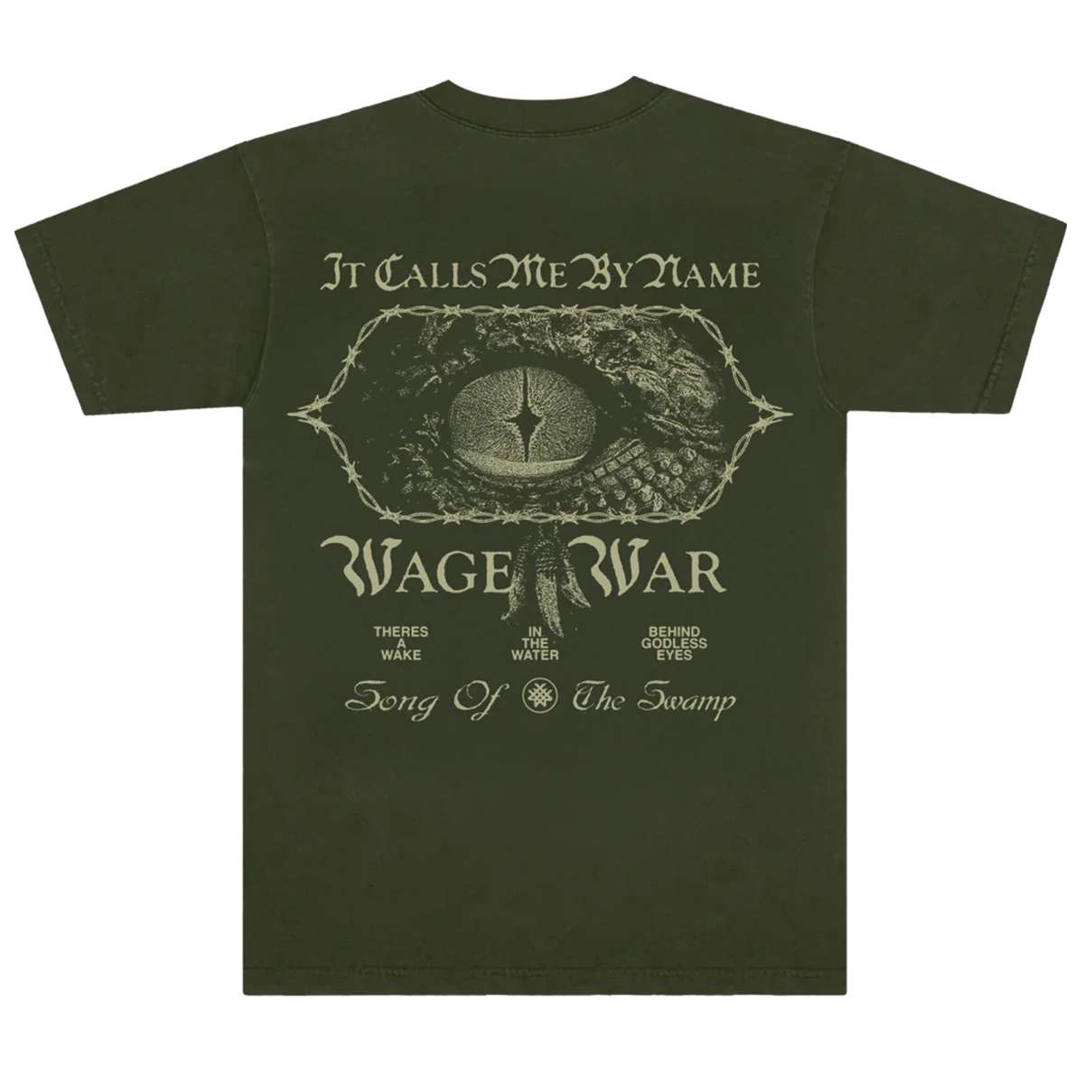 Wage War Song Of The Swamp Tee Green 2 ntpuk1.jpg