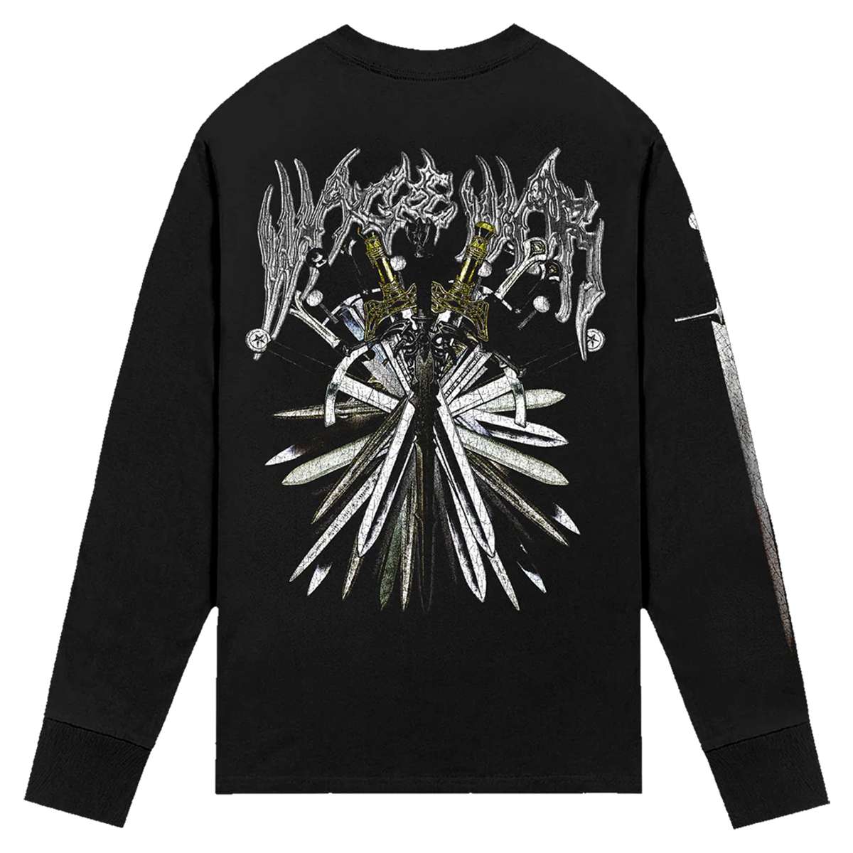 Wage War Swords Long Sleeve Tee Black 2 n8ator.jpg