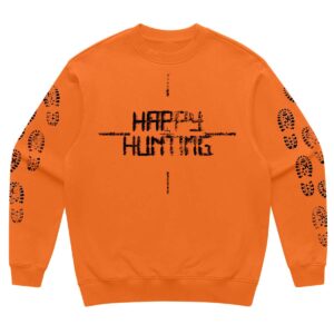 Wage War Happy Hunting Sweatshirt Orange 1 gdjehf.jpg