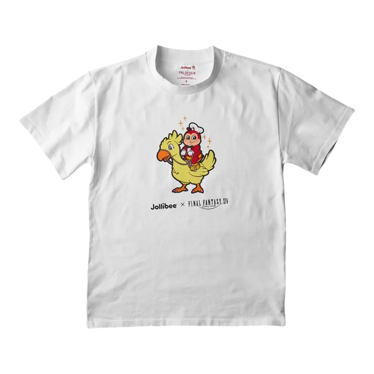 Jollibee x FFXIV Merch Final Fantasy XIV Chocobo T Shirt 1 rot1fv.jpg