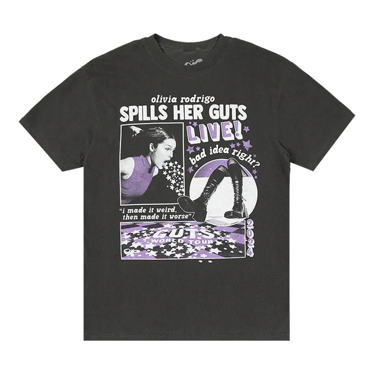 Olivia Rodrigo Merch Or Spills Her Guts Live T Shirt Black zqljlj.jpg