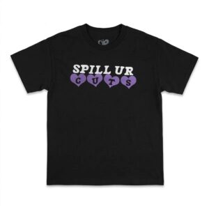 Olivia Rodrigo Merch Youth Spill Ur Guts T Shirt Black eueb3l.jpg
