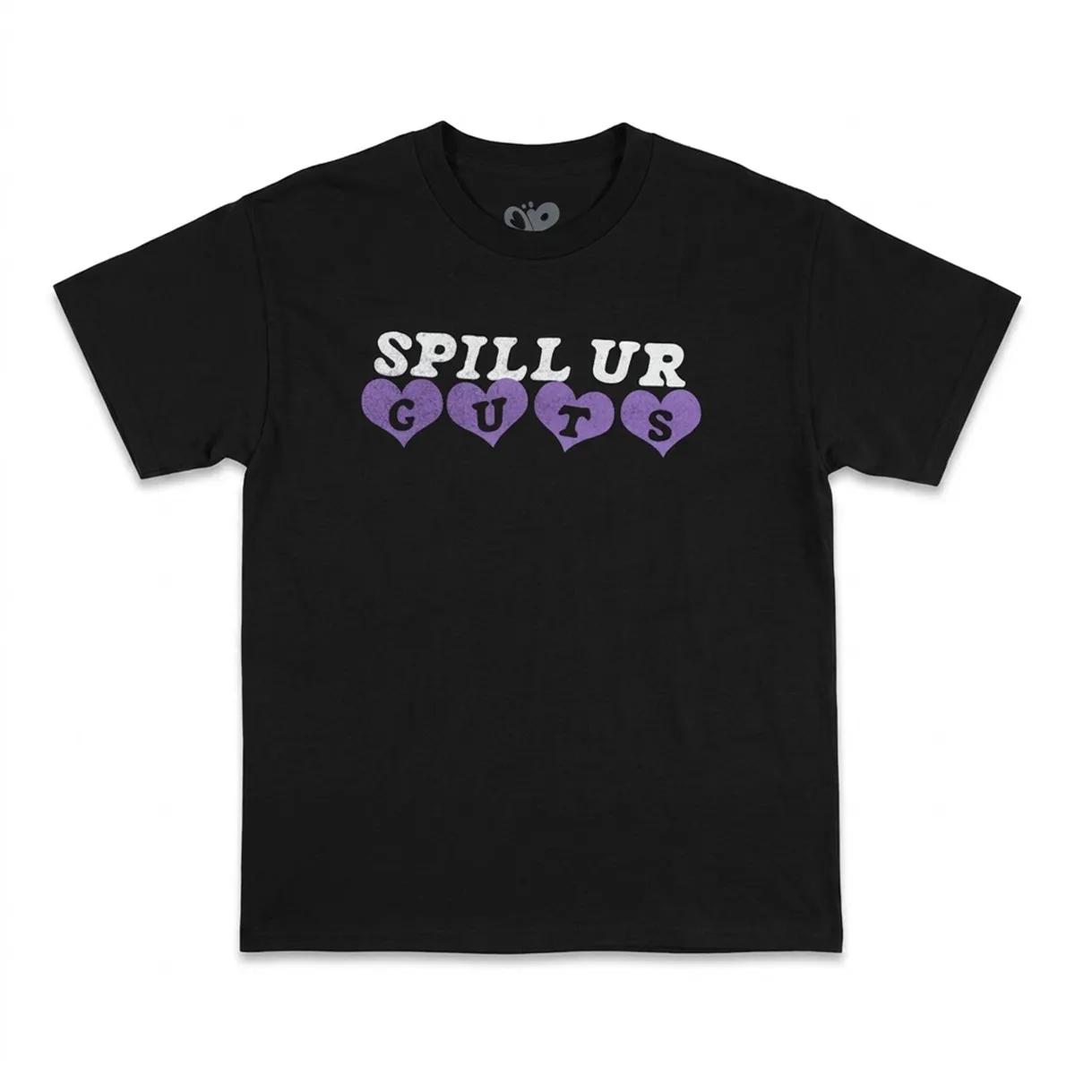 Olivia Rodrigo Merch Youth Spill Ur Guts T Shirt Black eueb3l.jpg