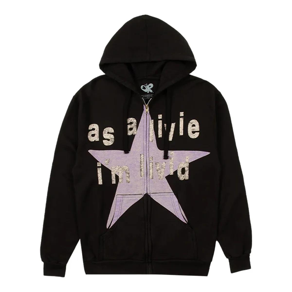 Olivia Rodrigo Merch As A Livie I m Livid Zip Up Hoodie d6iamm.jpg