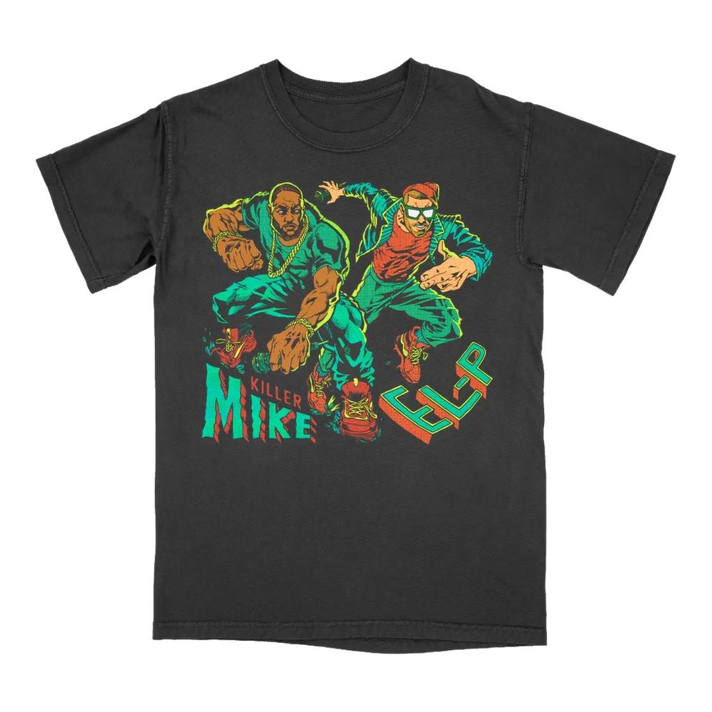 Run The Jewels Merch RTJ Dynamic Duo Comic Tee Black uqxmtl.jpg