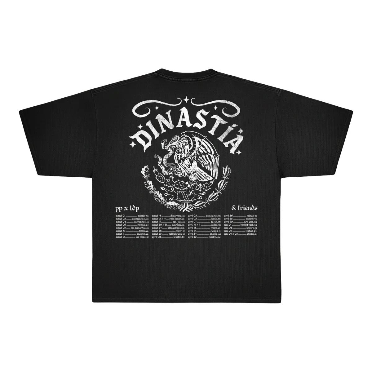 Peso Pluma Merch DinastC3ADa Tour Crest Dateback T Shirt 3 xhjrg3.jpg