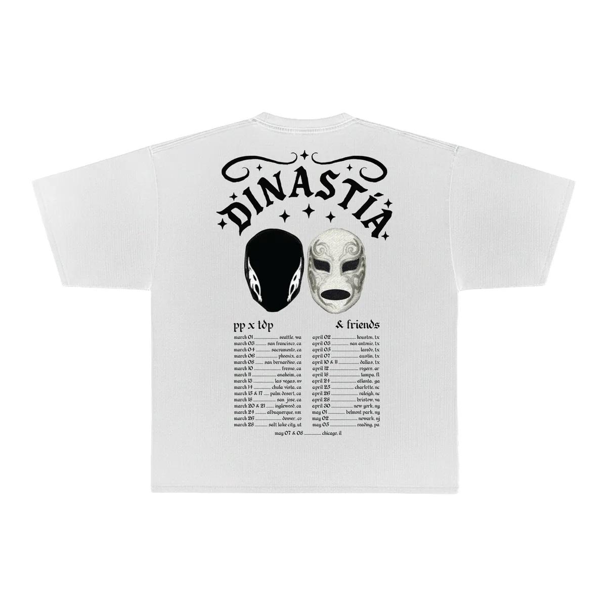 Peso Pluma Merch DinastC3ADa Tour Luchador Dateback T Shirt 3 onc7uf.jpg