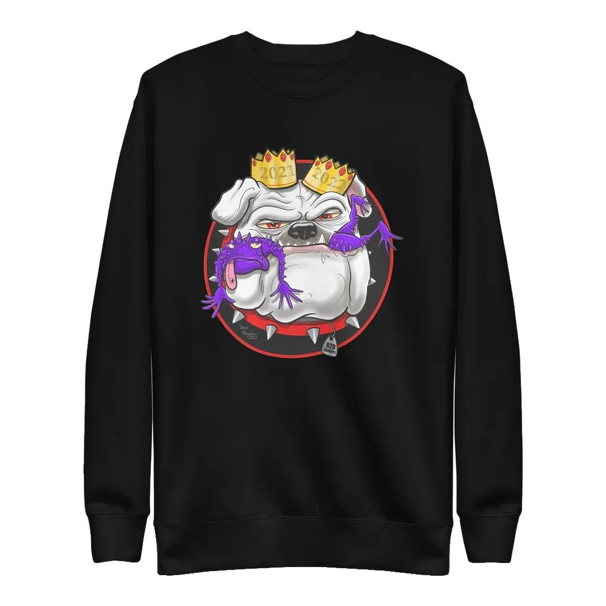 Between The Hedges Merch Tastes Like Frog Sweatshirt Black strrf5.jpg