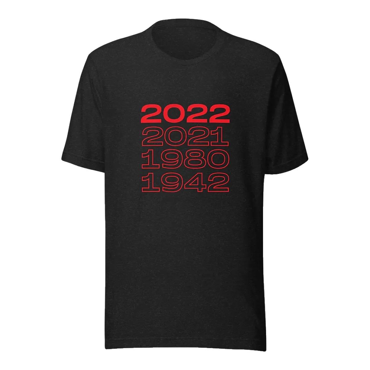 Between The Hedges Merch National Championship Years 2022 2021 1980 1942 T Shirt Black oab0pe.jpg