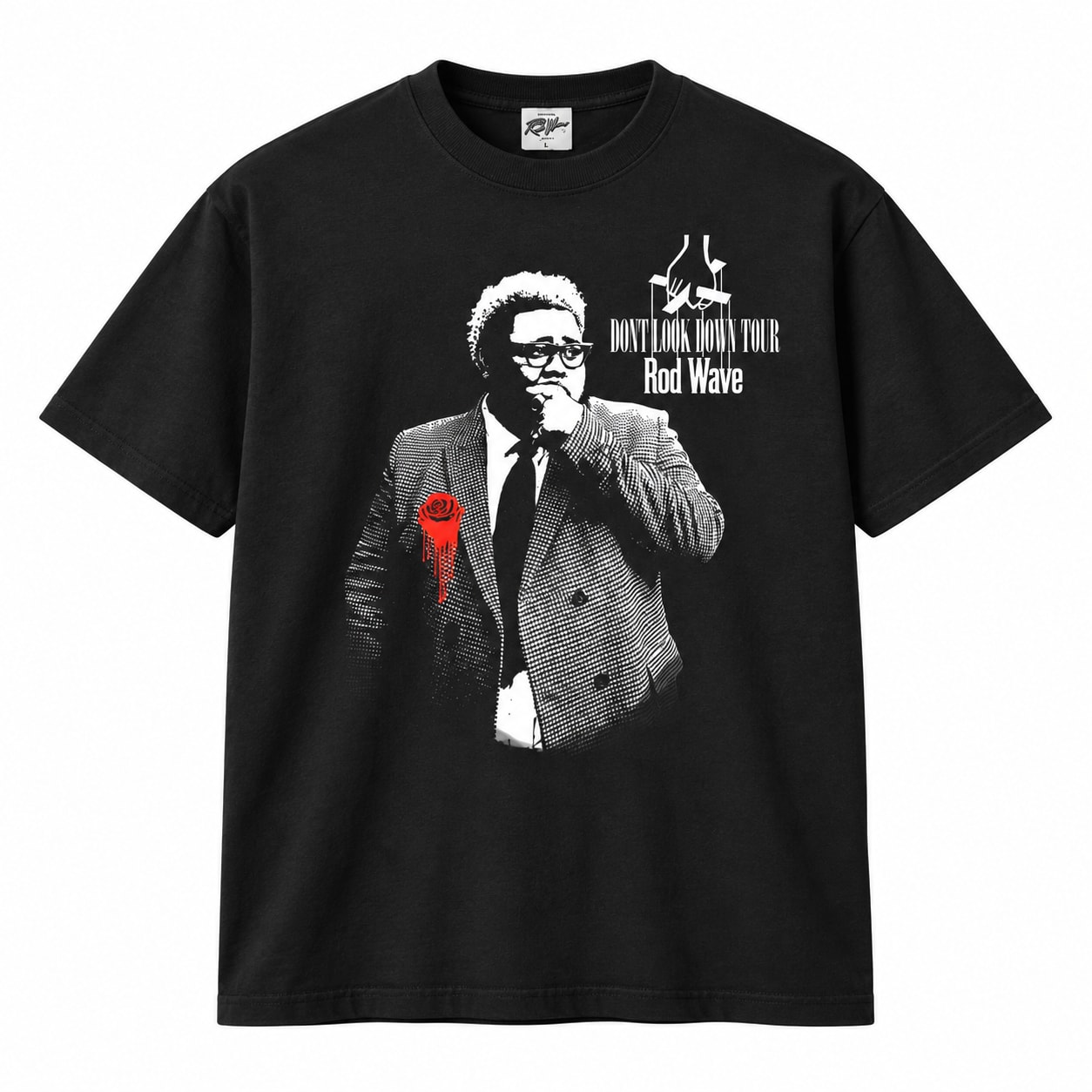 Rod Wave Merch Rodfather Tee Black
