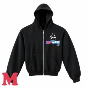 Rod Wave Merch Rodfather Zip Up Black Hoodie