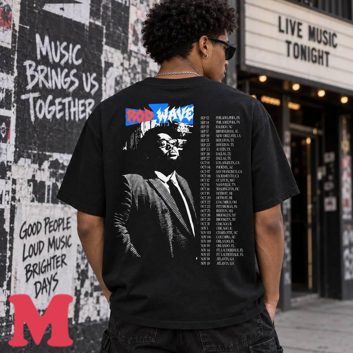 Rod Wave Merch Rodfather Zip Up Black Hoodie 4