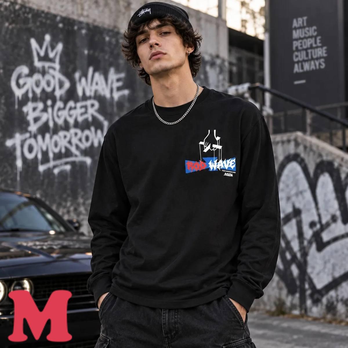 Rod Wave Merch Rodfather Zip Up Black Hoodie 7