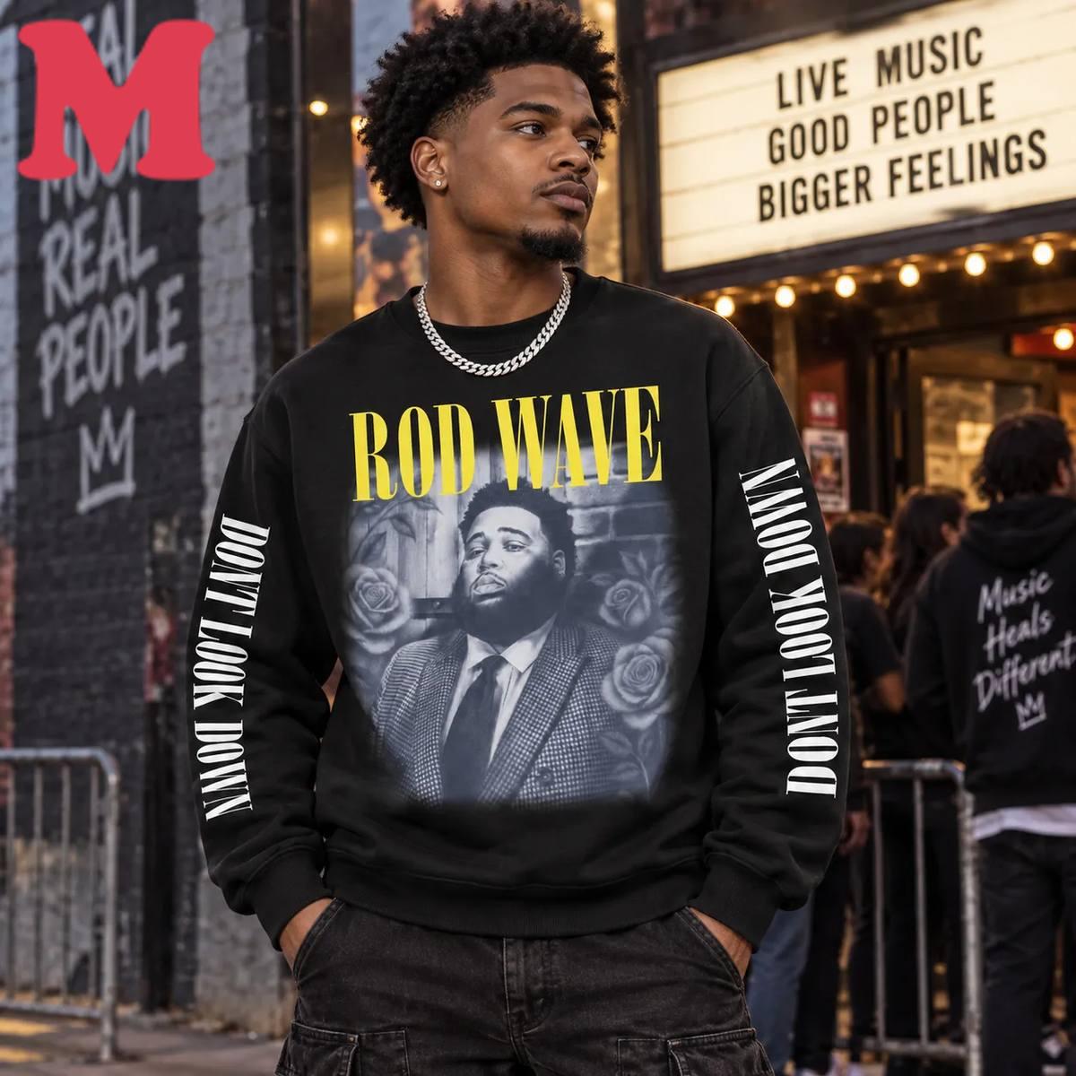Rod Wave Merch Rosegarden Long Sleeve Black 5