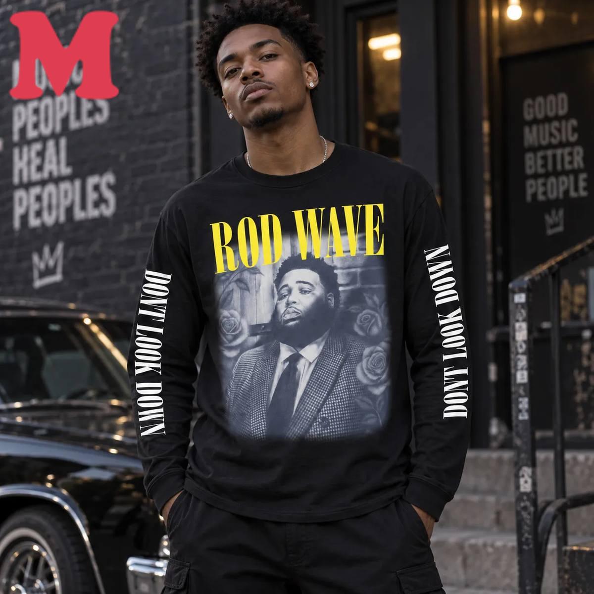 Rod Wave Merch Rosegarden Long Sleeve Black 7