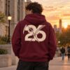 My Chemical Romance Merch Draag National Team Hoodie - Maroon 1