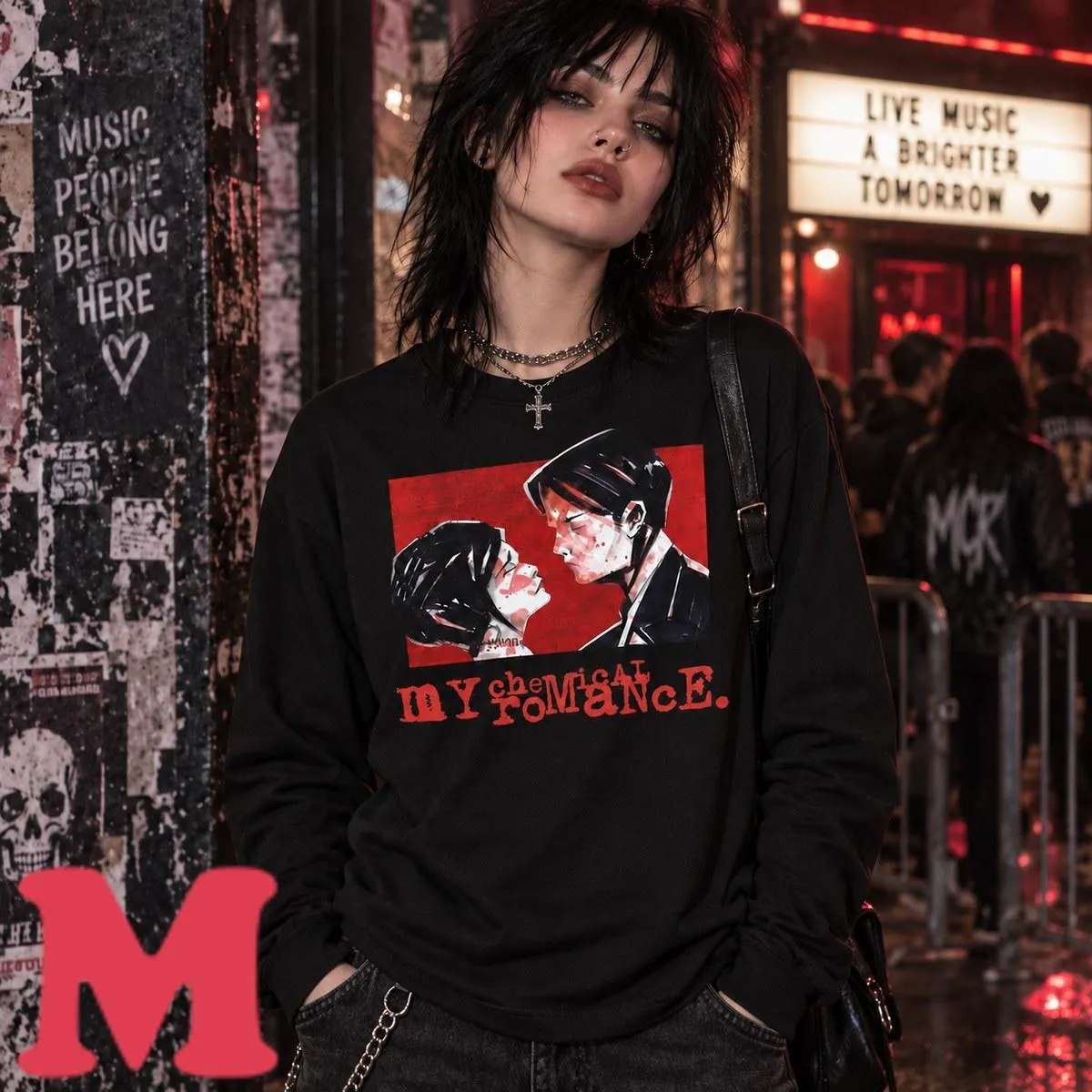 My Chemical Romance Merch Faces T-Shirt 3