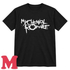 My Chemical Romance Merch My Chemical Romance Brush Logo Black T-Shirt