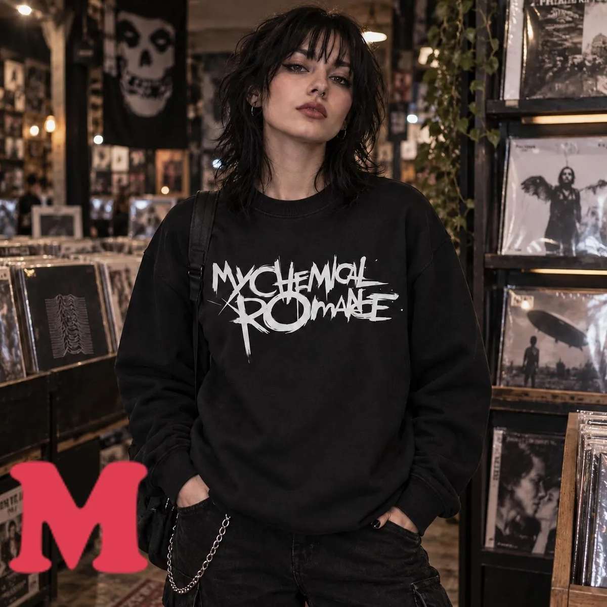 My Chemical Romance Merch My Chemical Romance Brush Logo Black T-Shirt 2