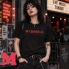 My Chemical Romance Merch Red Grunge MCR Logo Black T-Shirt 1