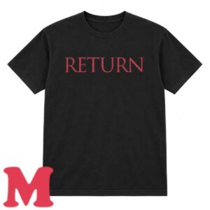 My Chemical Romance Merch Return Red Text Black T-Shirt