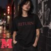 My Chemical Romance Merch Return Red Text Black T-Shirt 1